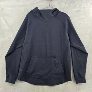 BYLT Elite Drop Cut Pullover Mens Medium Black Hoodie Sweatshirt Activewear